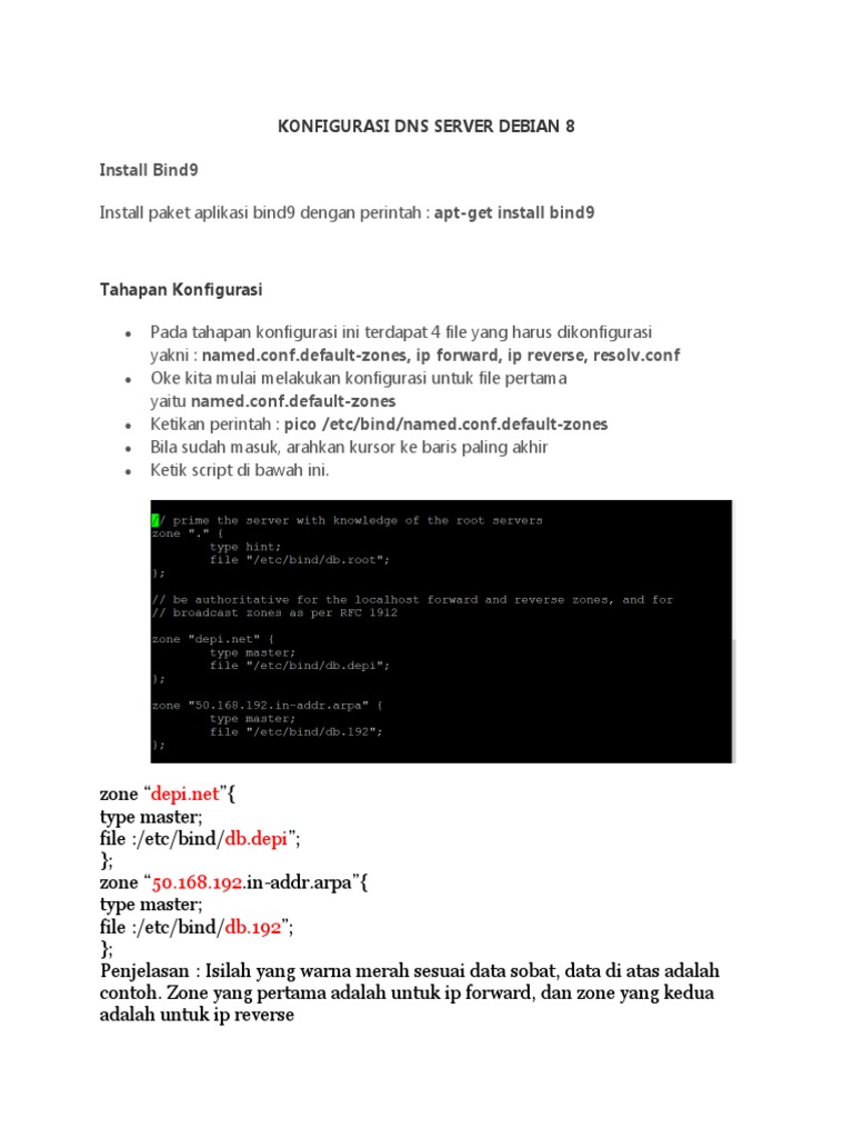 Konfigurasi dns server debian 8 simpel pdf