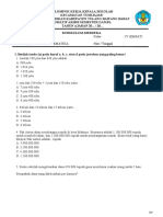 Soal PAS Matematika Kelas 4 Semester 1