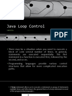 Java Loop Control