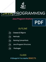 1 Anatomy of Java Program