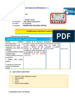 D1 SESION Establecemos Acuerdos de Convivencia