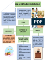 Organizador Visual Sobre Los Procesos No Contenciosos