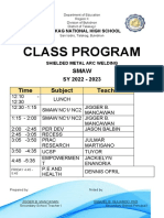 Class Program 1