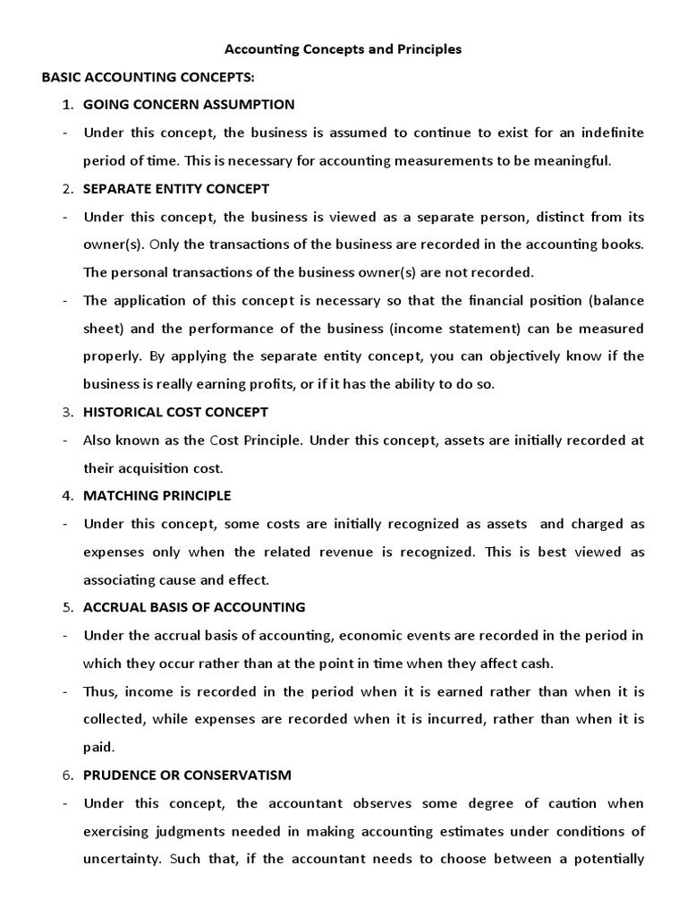 Accounting Concepts And Principles Pdf