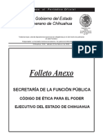 Código de Ética para El Poder Ejecutivo Del Estado de Chihuahua