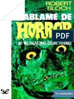 Hablame de Horror - Robert Bloch