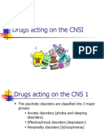Drugs Acting On The CNSI: Unit 4 Week 5 Siti Ma'rufah