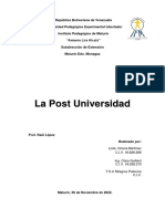 Post Universidad