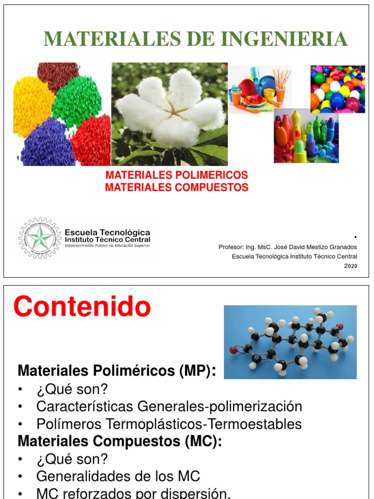 Materiales Poliméricos y Compuestos en Ingeniería | PDF | Polímeros ...