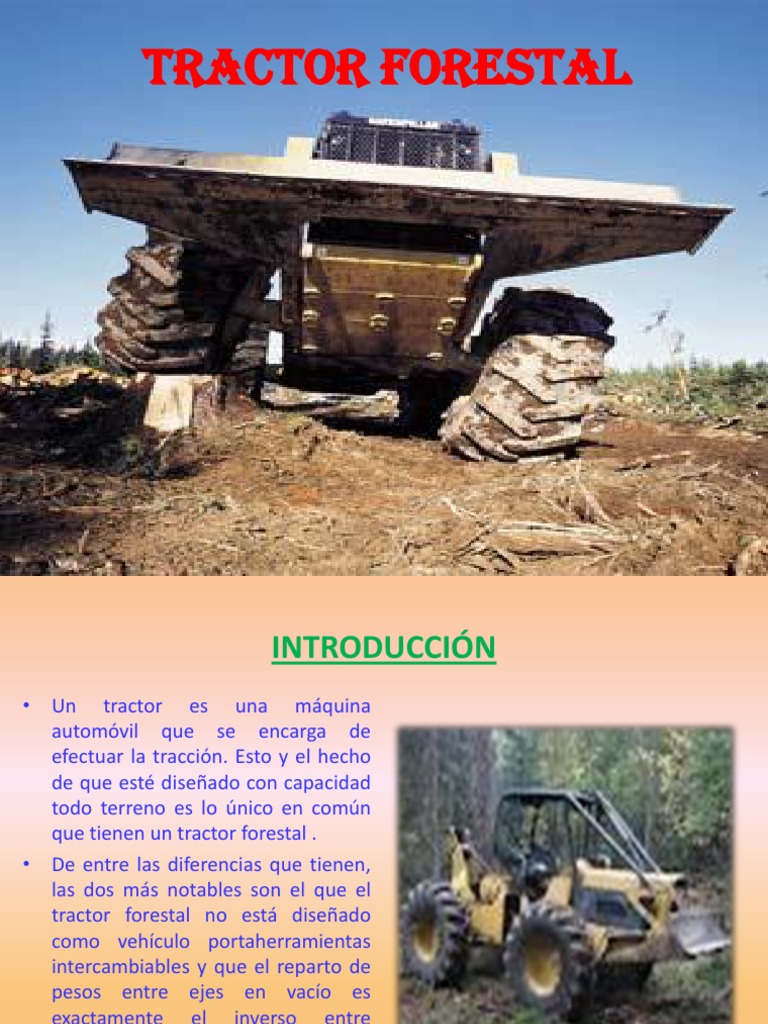 Características del Tractor Forestal | PDF | Tractor | Eje