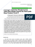 Hubungan Kepatuhan Mengkonsumsi Tablet Besi Dengan Anemia Ibu Hamil Pada Masa Pandemi Covid 19