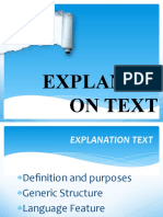 XI Science Explanation Text