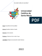 Inteligencia Emocional de Daniel Goleman - Desarrolo de La Personalidad