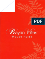 Bayan Villa House Rules