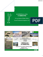 Hidráulica Vi Semestre: Dr. Ing. Alejandro Hidalgo Valdivia Escuela Profesional de Ingeniería Civil