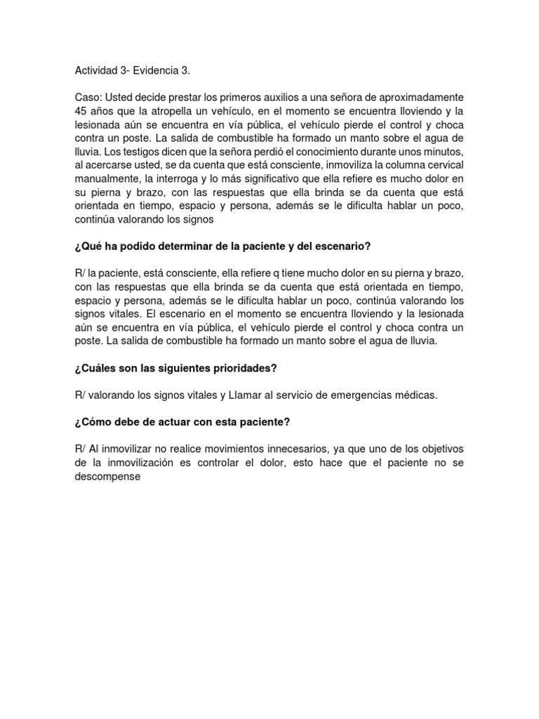 Actividad 3 - Evidencia 3. | PDF