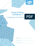 Essay Writing Skills Workbook 4 Language and Quotations