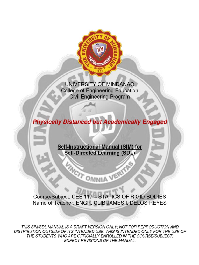 Cee 117 Sim SDL Complete | PDF | Force | Euclidean Vector