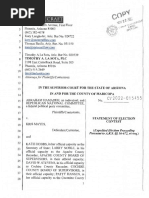 Statement of Election Contest (Conformed Copy)