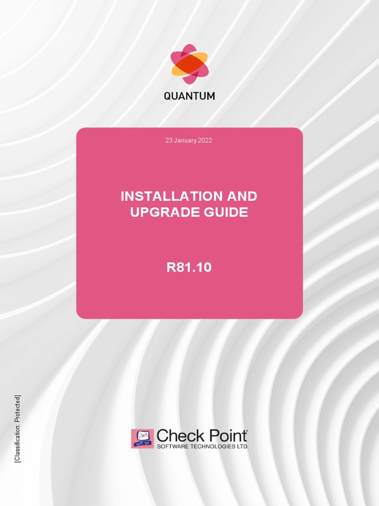 CP R81.10 Installation and Upgrade Guide PDF Computer Network Firewall