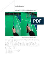 Badminton GRIP - Forehand, Backhand, Bevel and Panhandle 