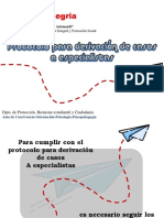 Protocolo para Derivación de Casos A Especialistas