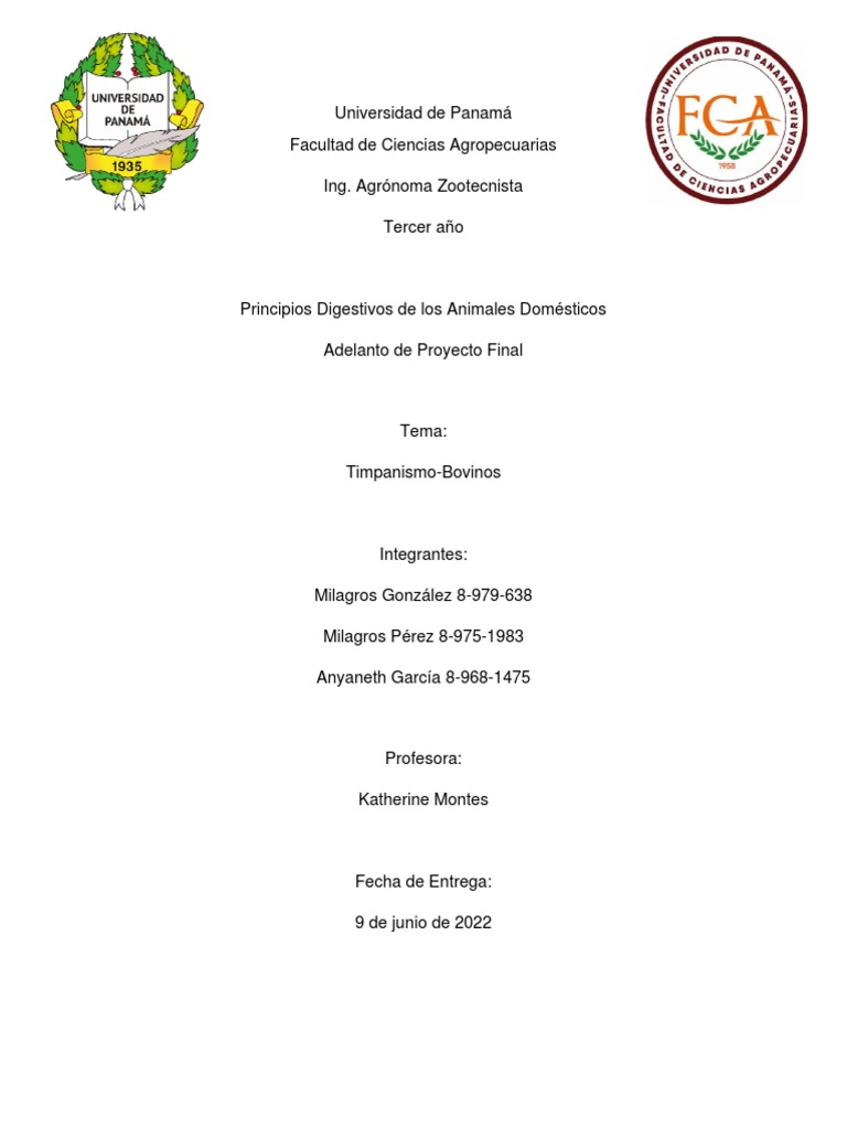 Timpanismo en Bovinos Causas, Signos y Tratamiento PDF Vacas