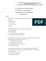 Formal Language & Automata Question Bank on Modifications of Turing Machine