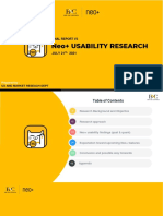 Neo+ Usability Research PDF