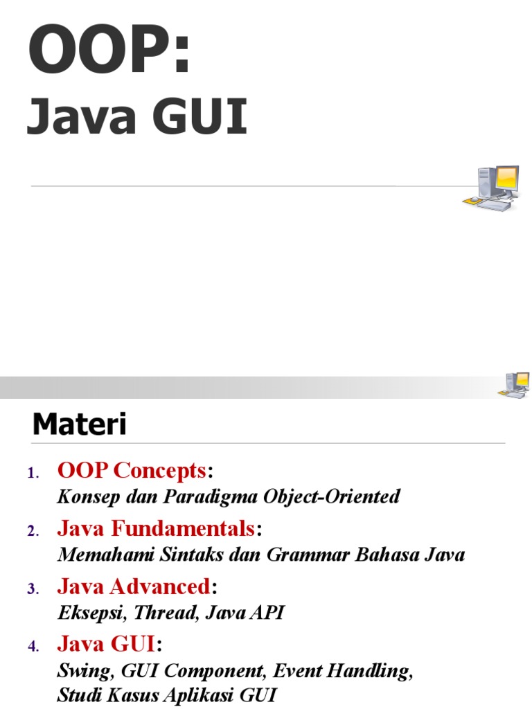 Panduan Lengkap Java GUI dan Swing | PDF