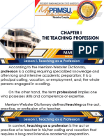 FTC3 - The Teaching Profession - Chapter 1