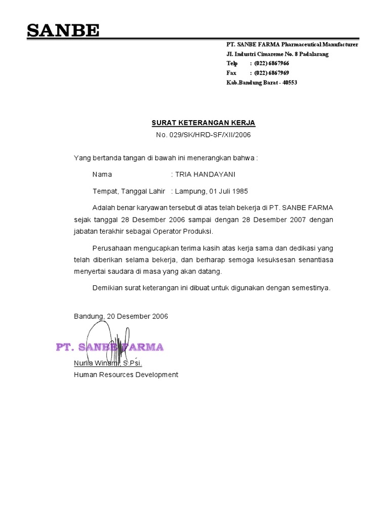 PT - Sanbe Farma | PDF