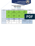 Asfc - Horarios Upper Exámen Contingencia 2020