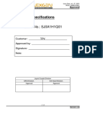 Model No.: SJ0A1H1Q01: Specifications