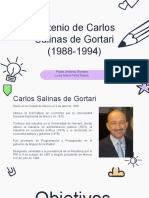 Sexenio de Carlos Salinas de Gortari (1988-1994