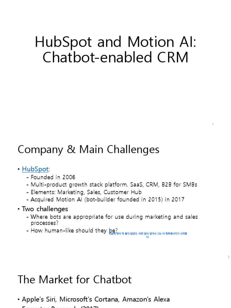 Hub Spot Motion AI PDF Sales Customer Relationship Management