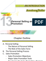Chapter 13 - Personal Selling - Sales Promotion