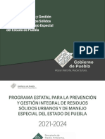 Programa Estatal de Residuos 2 Puebla