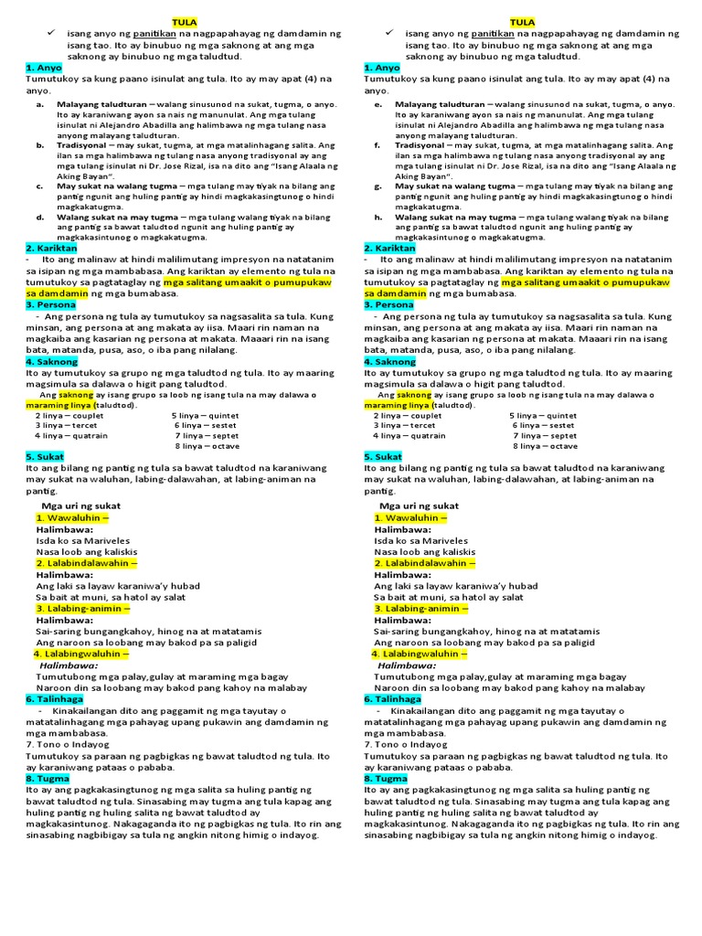 TULA | PDF