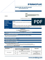 Declarația de Performanță Pentru Șurub Autoforant OCS