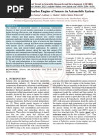 Performance Evaluation Engine of Sensors in Automobile System