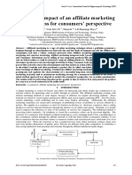 A Study On Impact of An Affiliate Marketing in E-Business For Consumers' Perspective