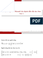 Giải phương trình Maxwell cho dipole điện đặt dọc theo trục x