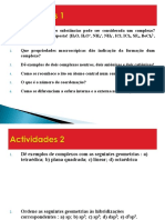 Elias Alberto Laquimane - Ficha de Exercicios - Quimica Inorganica II