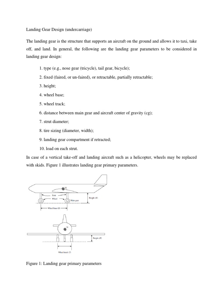 Landing Gear Design PDF