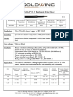 Solar PV1 F Cable Technical Data Sheet