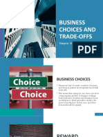 Business Choices and Trade-Offs