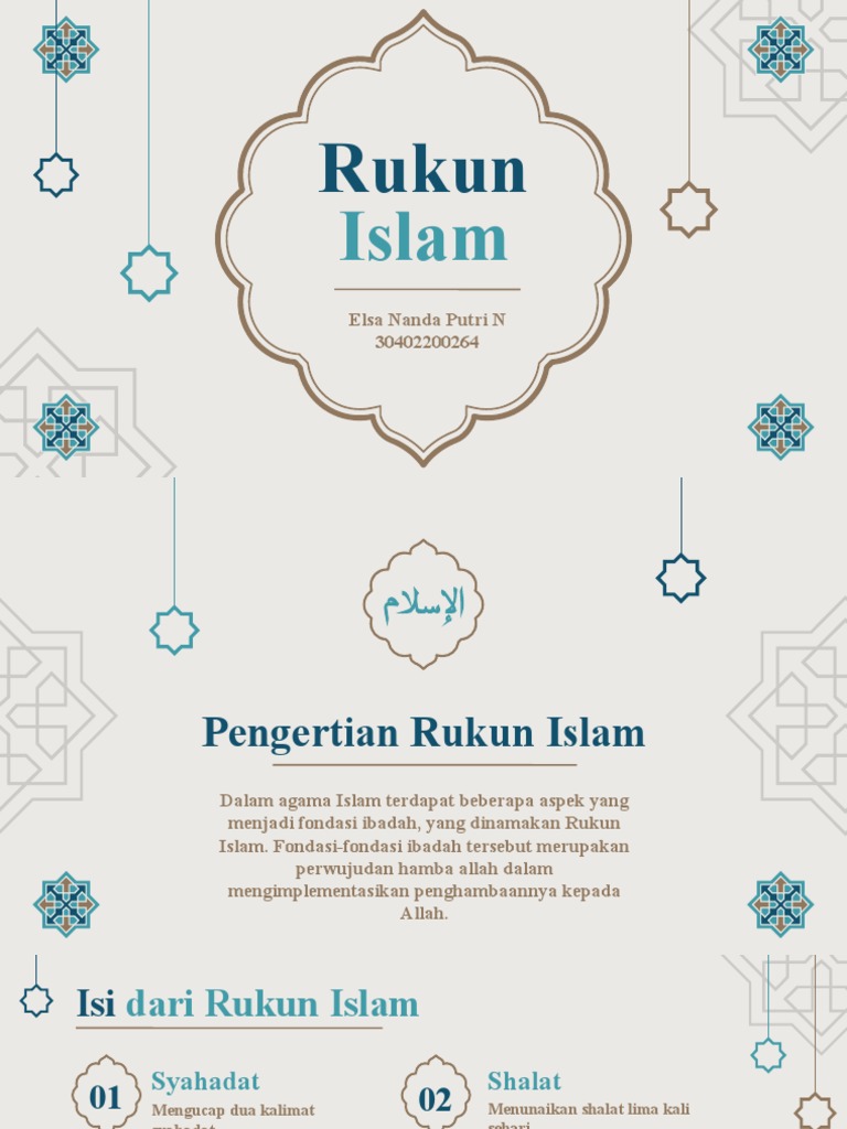 Rukun Islam: Fondasi Ibadah Muslim | PDF