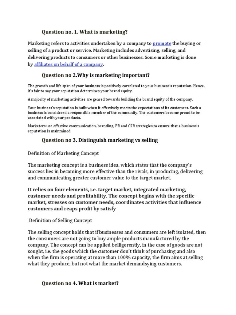 What Is Marketing PDF