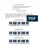 Cuarta Lección de Piano